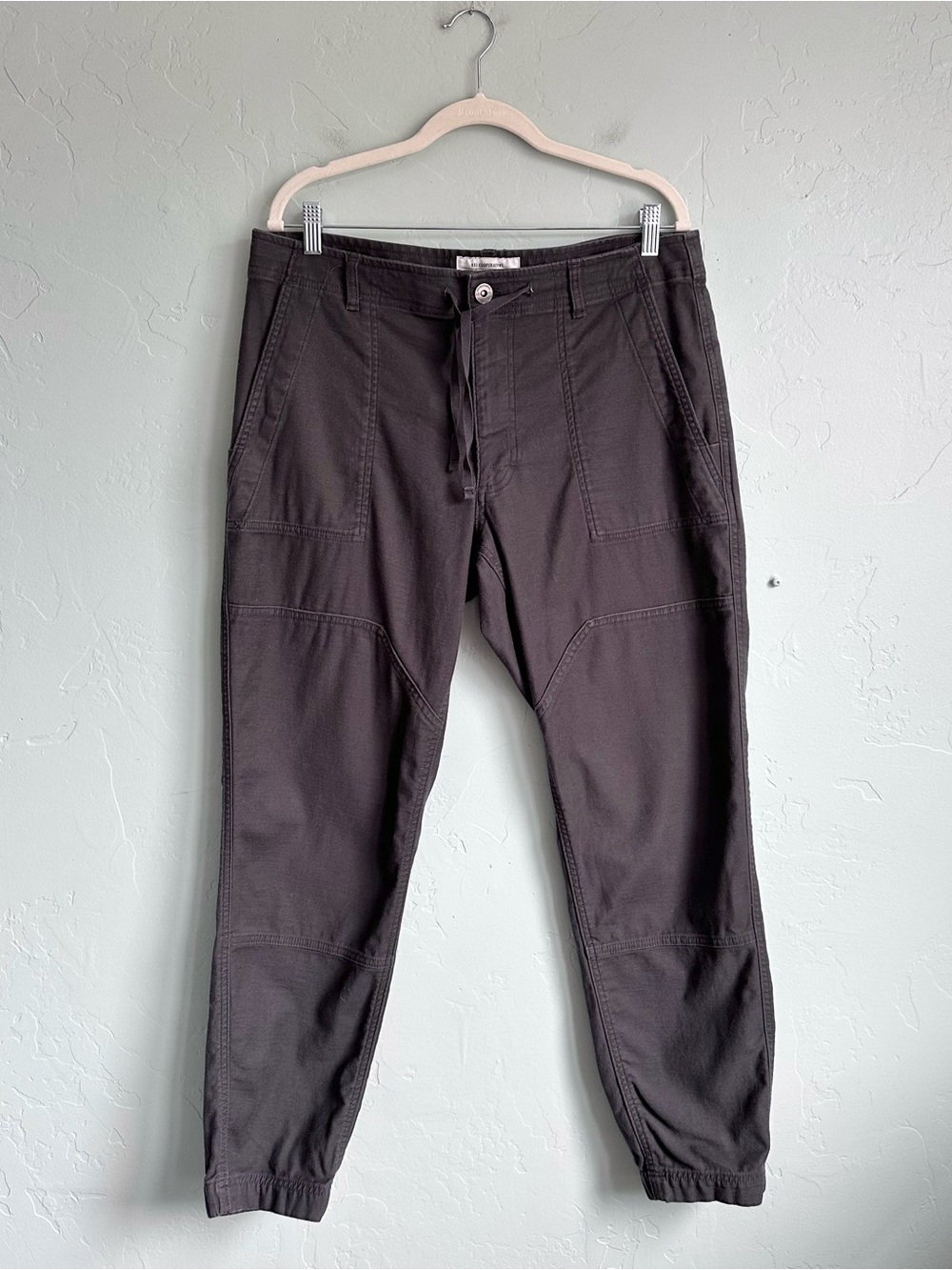 REI Men's Dark Gray Cotton Jogger Pants Size 36x32 Outdoor Hiking Gorpcore